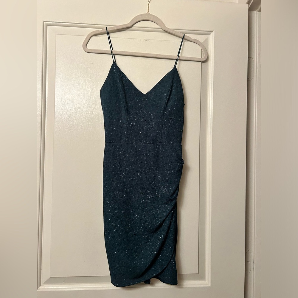 Emerald Green Mini Dress